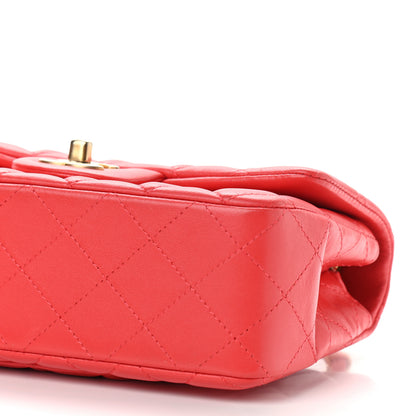 Chanel Lambskin Quilted Mini Rectangular Flap Red 10 of 12