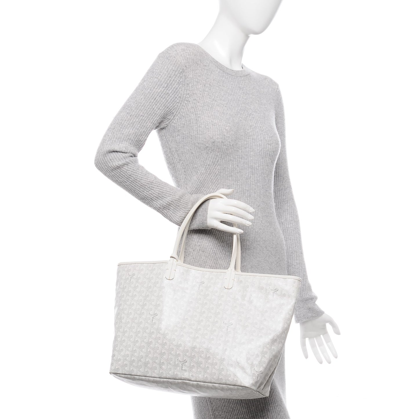 Goyardine Saint Louis PM White