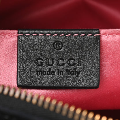 Gucci Velvet Matelasse Marquise Crystals Mini GG Marmont Chain Shoulder Bag Black 6 of 10