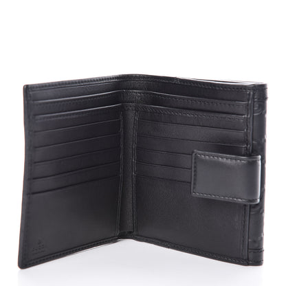 Gucci Guccissima Sukey French Flap Wallet Black 6 of 11
