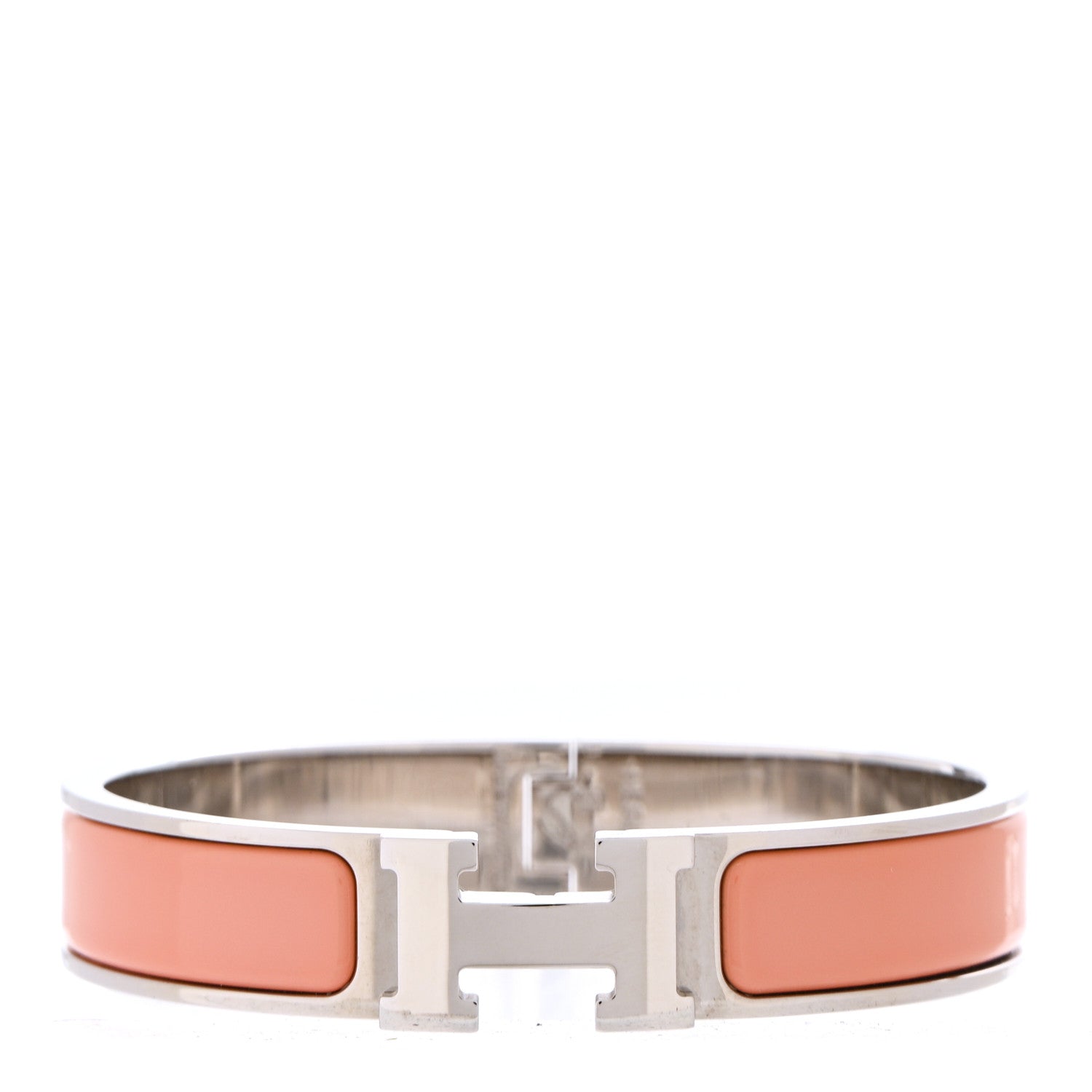 Hermes Enamel Narrow Clic Clac H Bracelet PM Mango 1 of 4