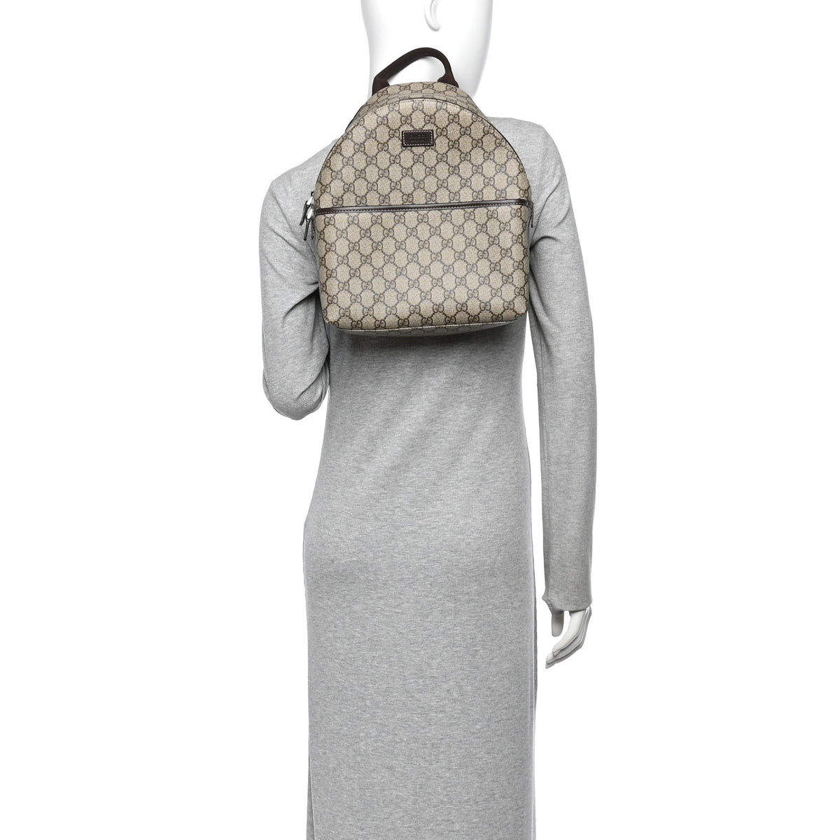 Gucci GG Supreme Monogram Margaux Calfskin Childrens Day Backpack Beige Ebony Cocoa Dark Chocolate 2 of 12
