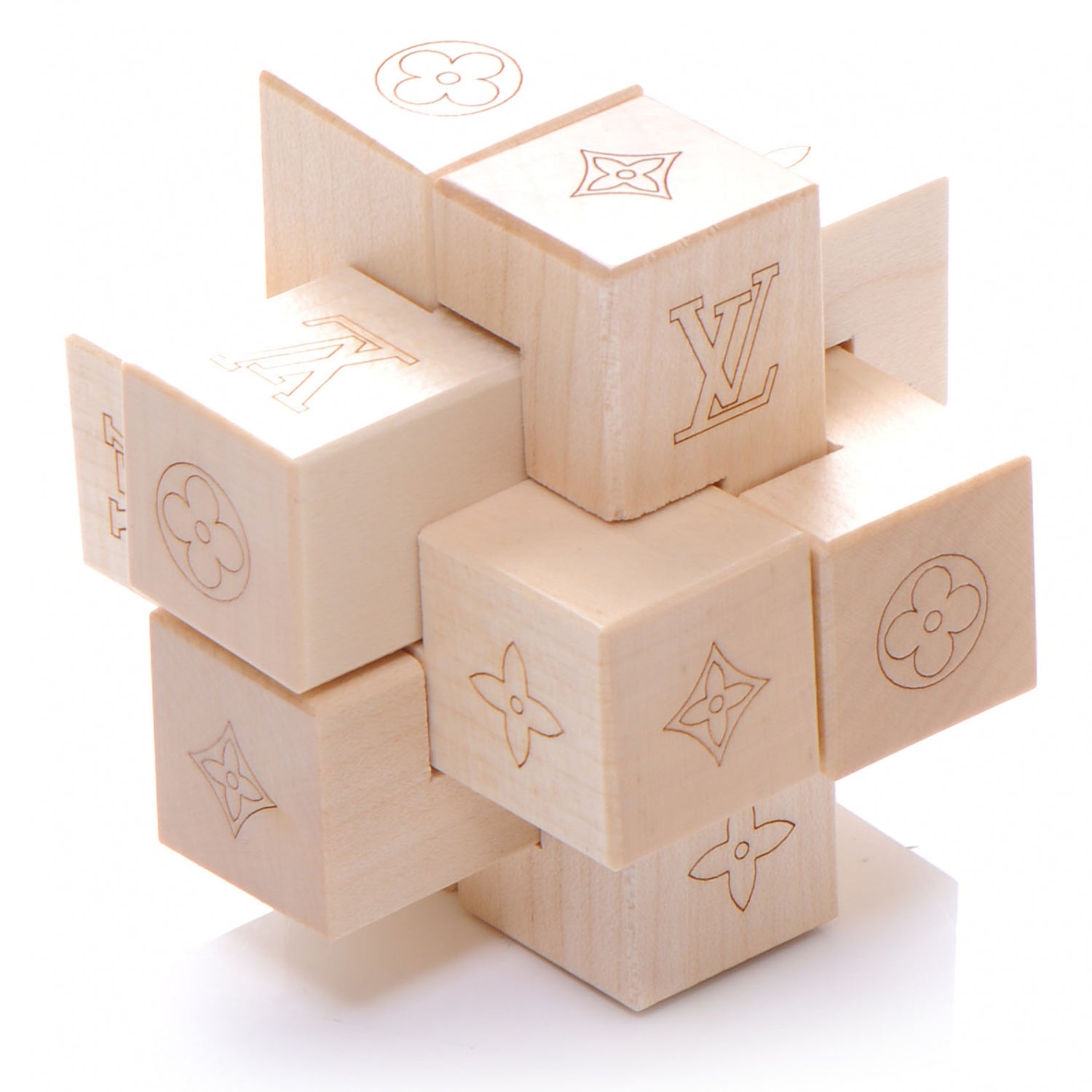 Louis Vuitton Le Pateki Wood Cube Puzzle VIP Gift 1 of 5