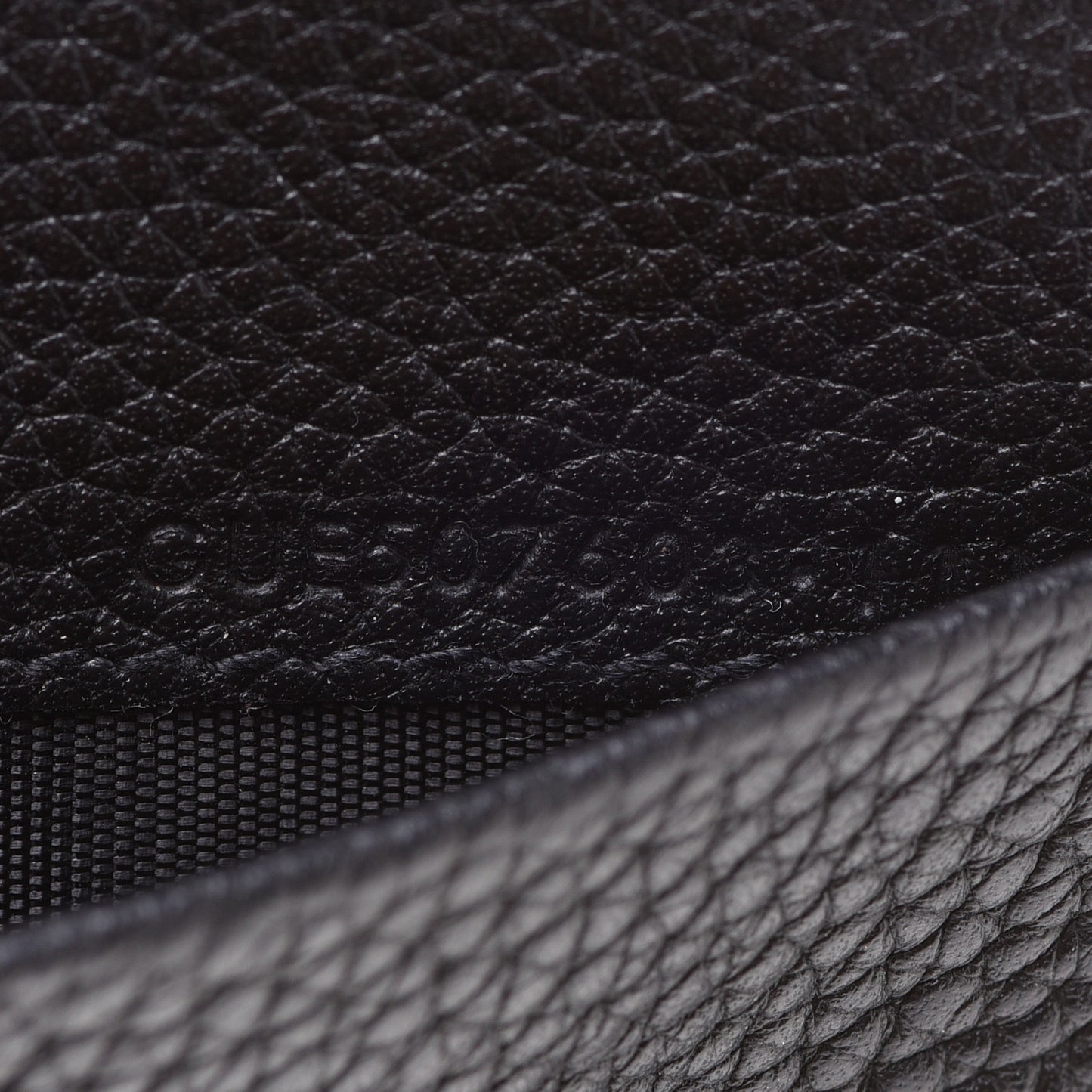 Grained Calfskin Sac De Jour Card Case Black