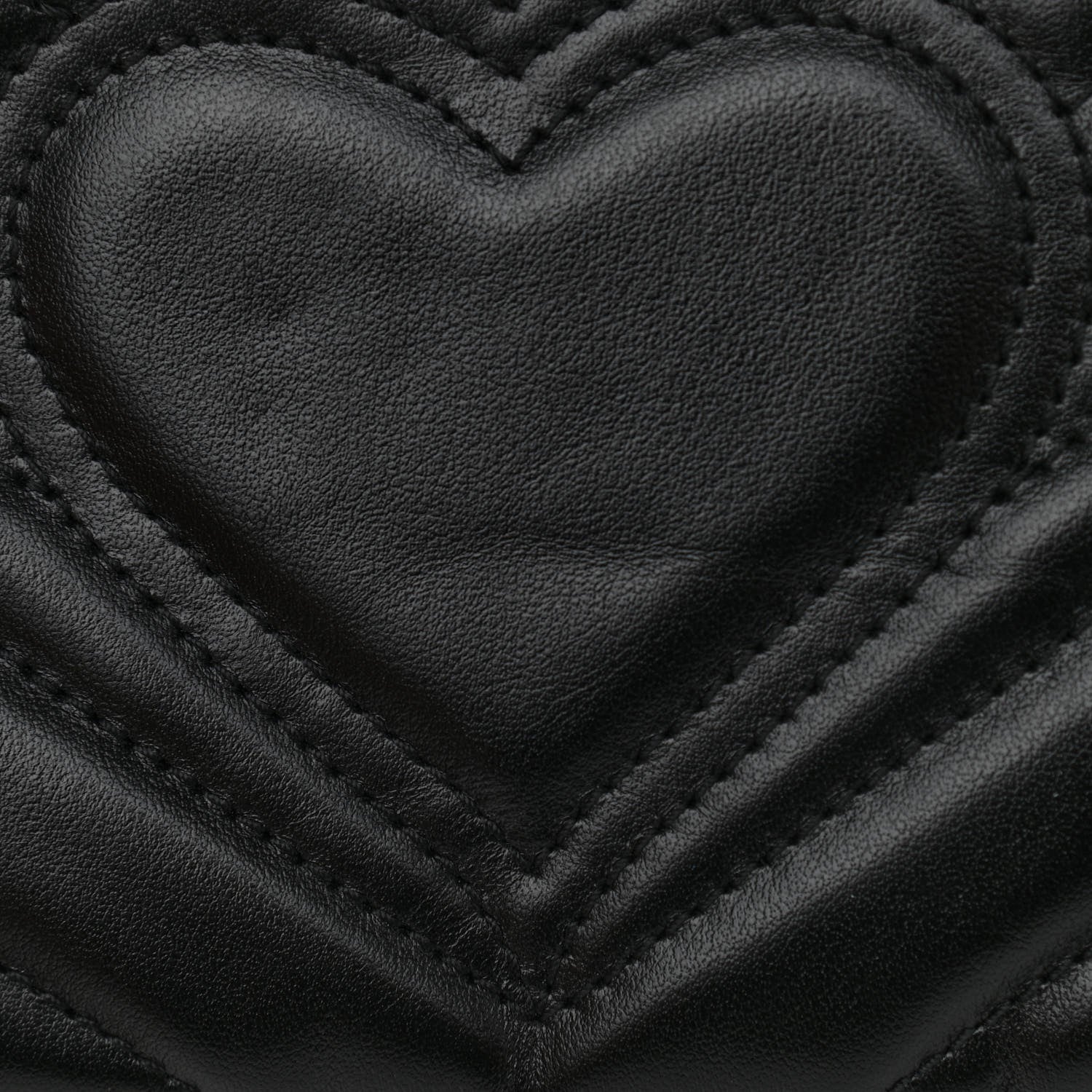 Gucci Calfskin Matelasse Mini GG Marmont Shoulder Bag Black 10 of 15