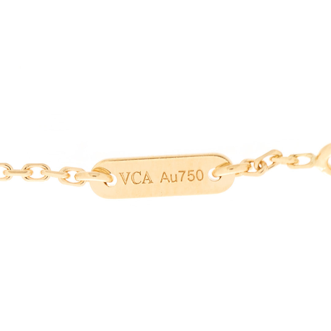18K Yellow Gold Mother of Pearl Sweet Alhambra Bracelet