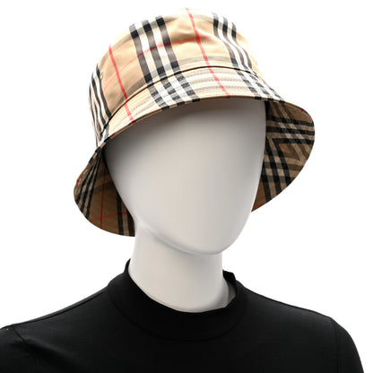 Burberry Technical Cotton Vintage Check Bucket Hat L Archive Beige 2 of 9