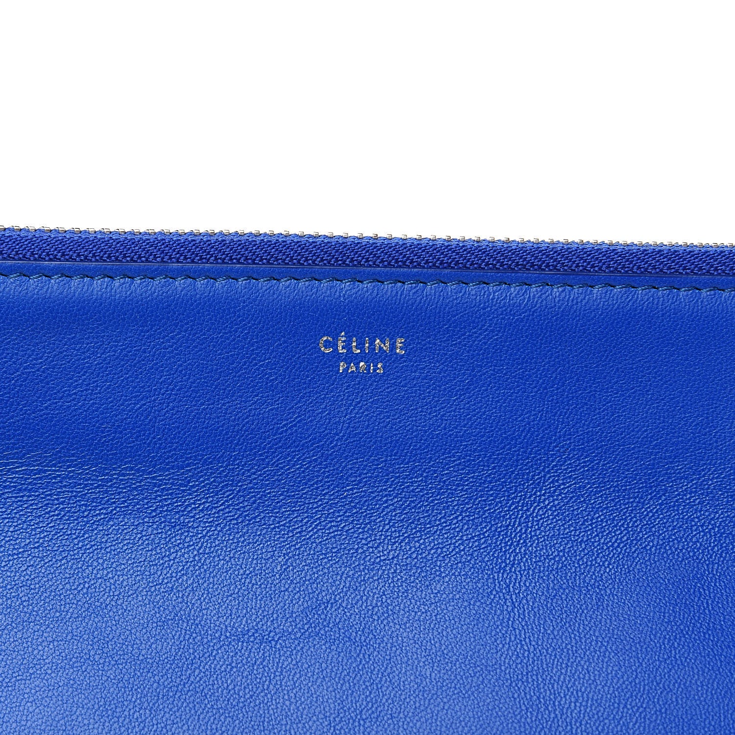 Celine Lambskin Large Trio Crossbody Bag Deep Blue 10 of 12