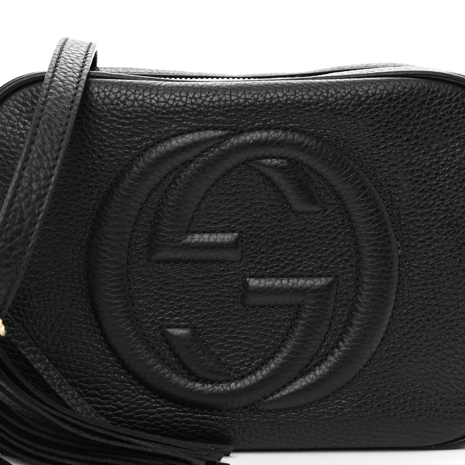 Gucci Pebbled Calfskin Small Soho Disco Bag Black 9 of 13
