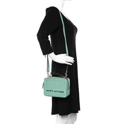 Marc Jacobs Calfskin Mini The Textured Box Bag Malachite 2 of 11