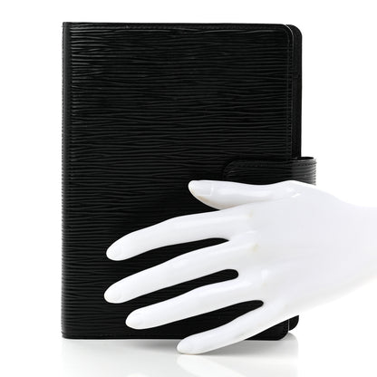 Louis Vuitton Epi Medium Ring Agenda Cover Black 2 of 6