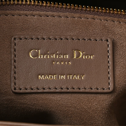 Christian Dior Lambskin Cannage Medium Lady Dior Warm Taupe 6 of 11