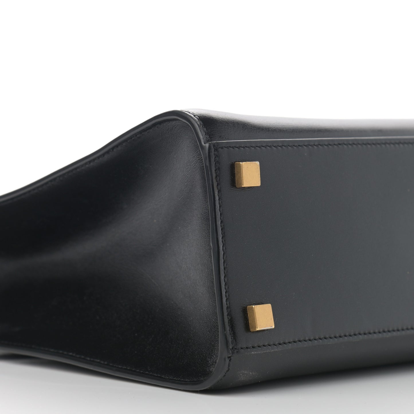 Calfskin Small Manhattan Shopper Tote Black