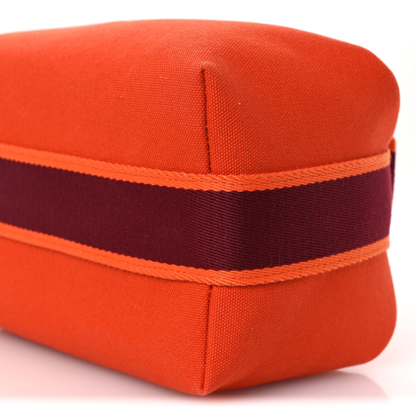 Canvas Small Bride-A-Brac Pouch Orange Burgundy