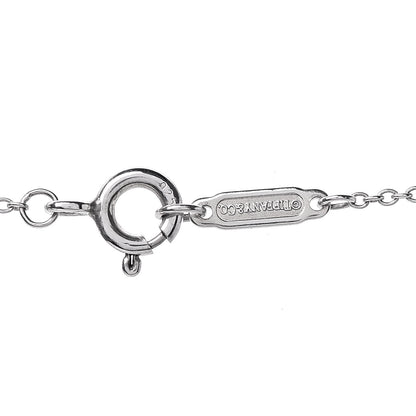 Tiffany Sterling Silver Diamond Small Daisy Key Pendant Necklace 6 of 8