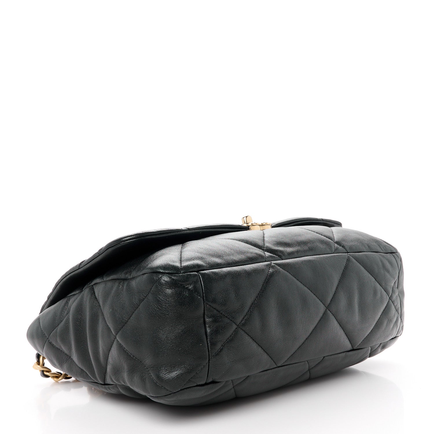 Chanel Lambskin Quilted Maxi Chanel 19 Flap Black 4 of 10