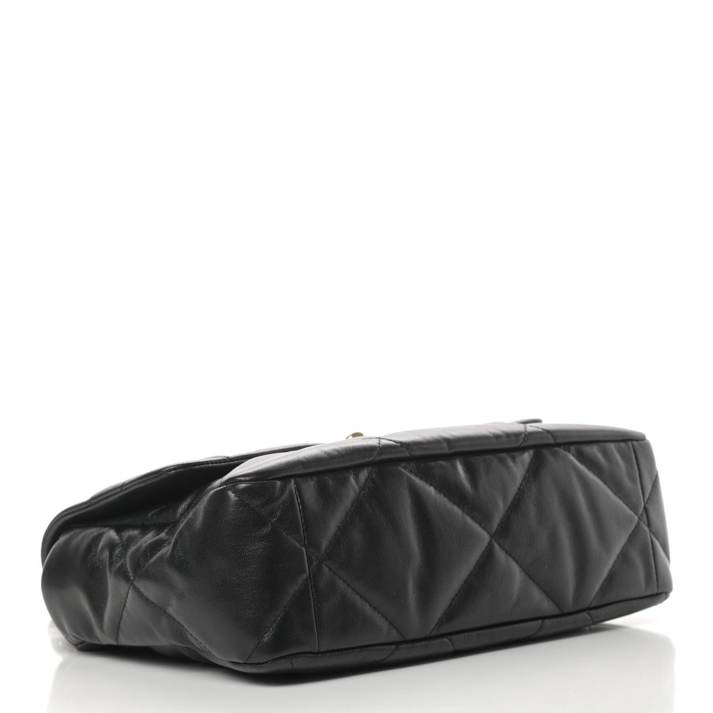 Goatskin Quilted Large Chanel 19 Flap Black