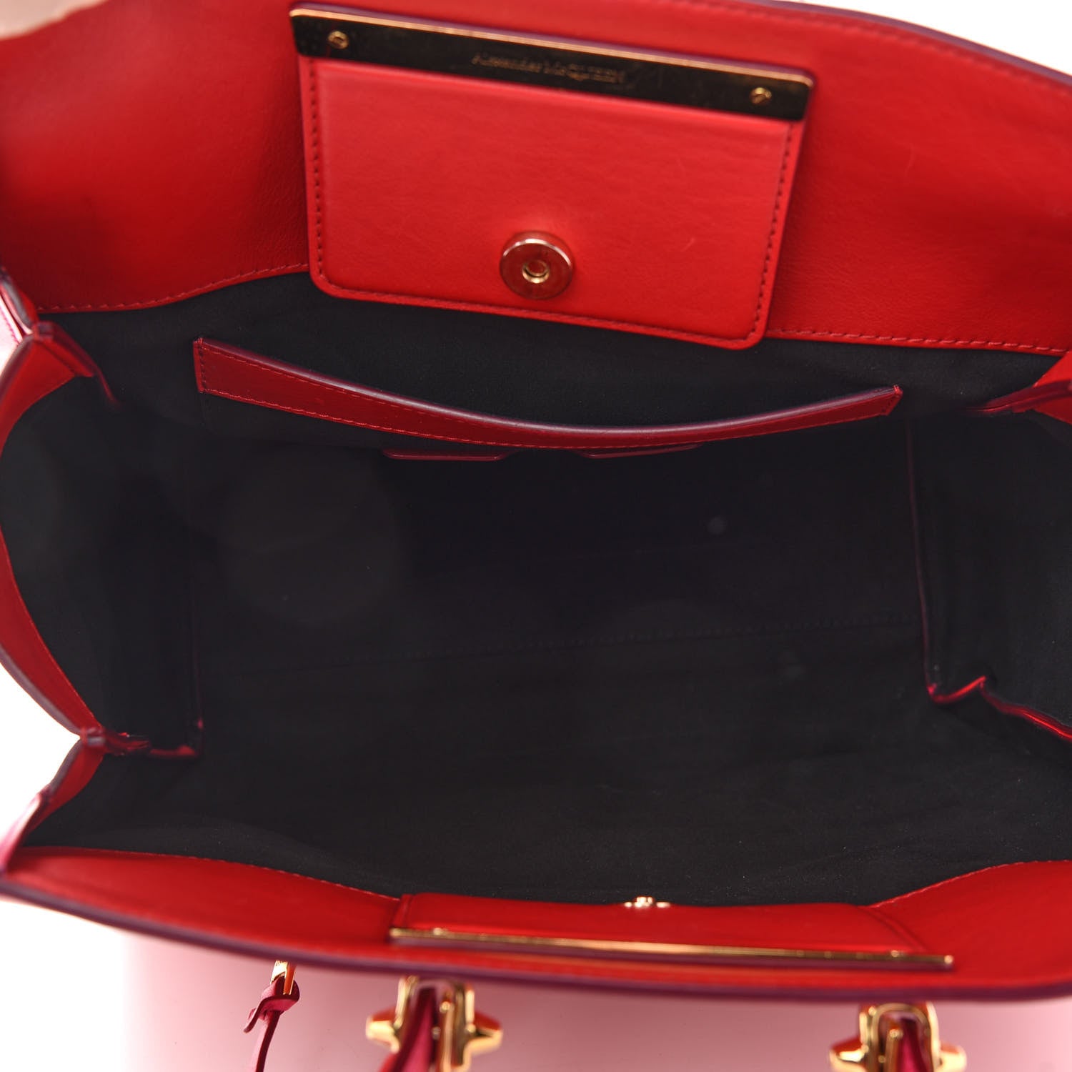 Alexander McQueen Calfskin The Tall Story Shoulder Bag Red 5 of 8