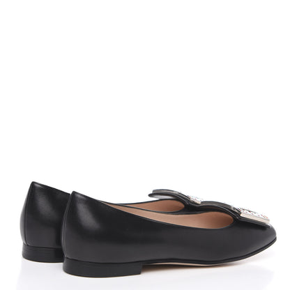Gucci Malaga Kid Crystal Square G Madelyn Ballet Flats 36 Black 4 of 8