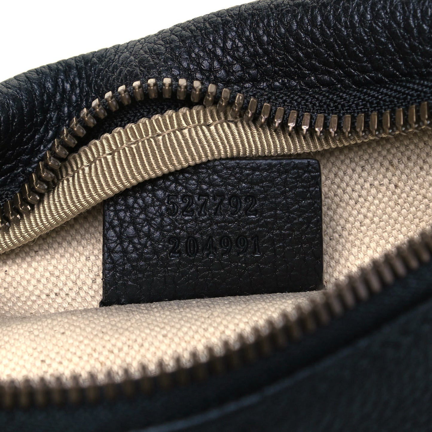 Grained Calfskin Small Logo Belt Bag Black