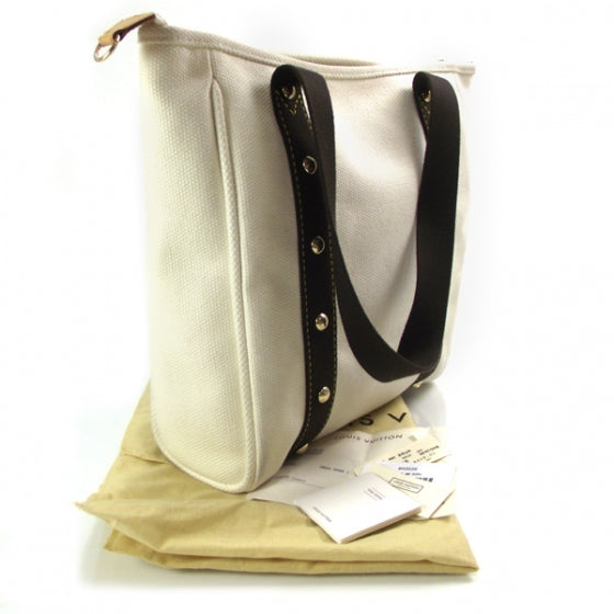 Louis Vuitton Toile Antigua Cabas MM White 3 of 9