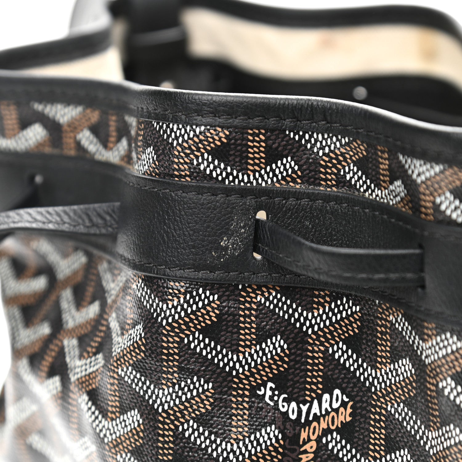 Goyard Goyardine Petit Flot Bucket Bag PM Black 10 of 11