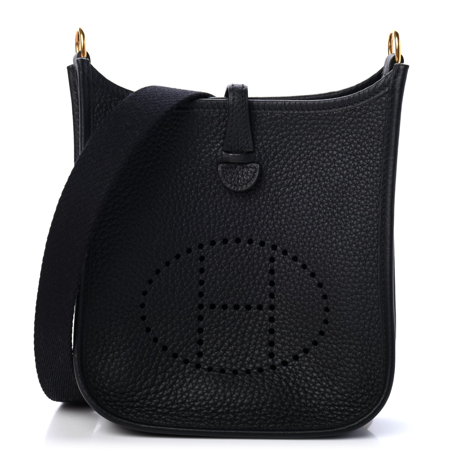 Hermes Taurillon Clemence Evelyne TPM Black 1 of 4