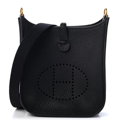 Hermes Taurillon Clemence Evelyne TPM Black 1 of 4