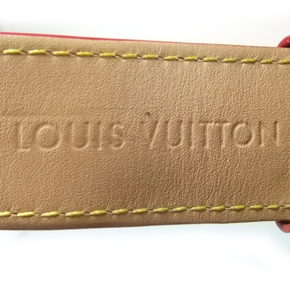 Louis Vuitton Stainless Steel Vernis Diamond Ruby Mother of Pearl 28mm Tambour Quartz Watch 6 of 7