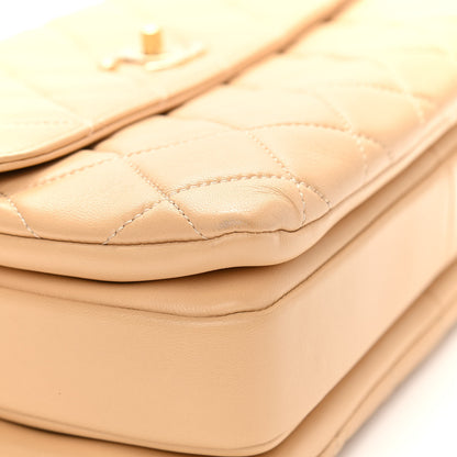 Chanel Lambskin Quilted Medium Trendy CC Flap Dual Handle Bag Beige 11 of 12