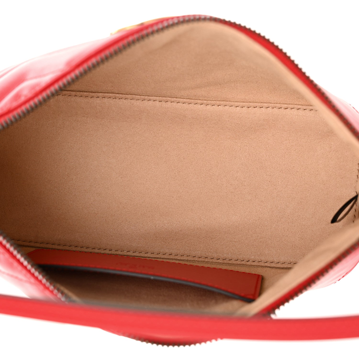 Gucci Calfskin Matelasse Chevron GG Marmont Sling Shoulder Bag Rosso 5 of 10