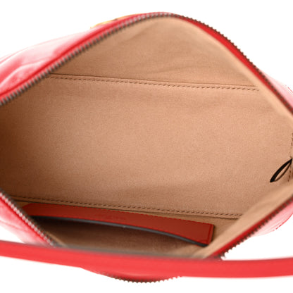 Gucci Calfskin Matelasse Chevron GG Marmont Sling Shoulder Bag Rosso 5 of 10