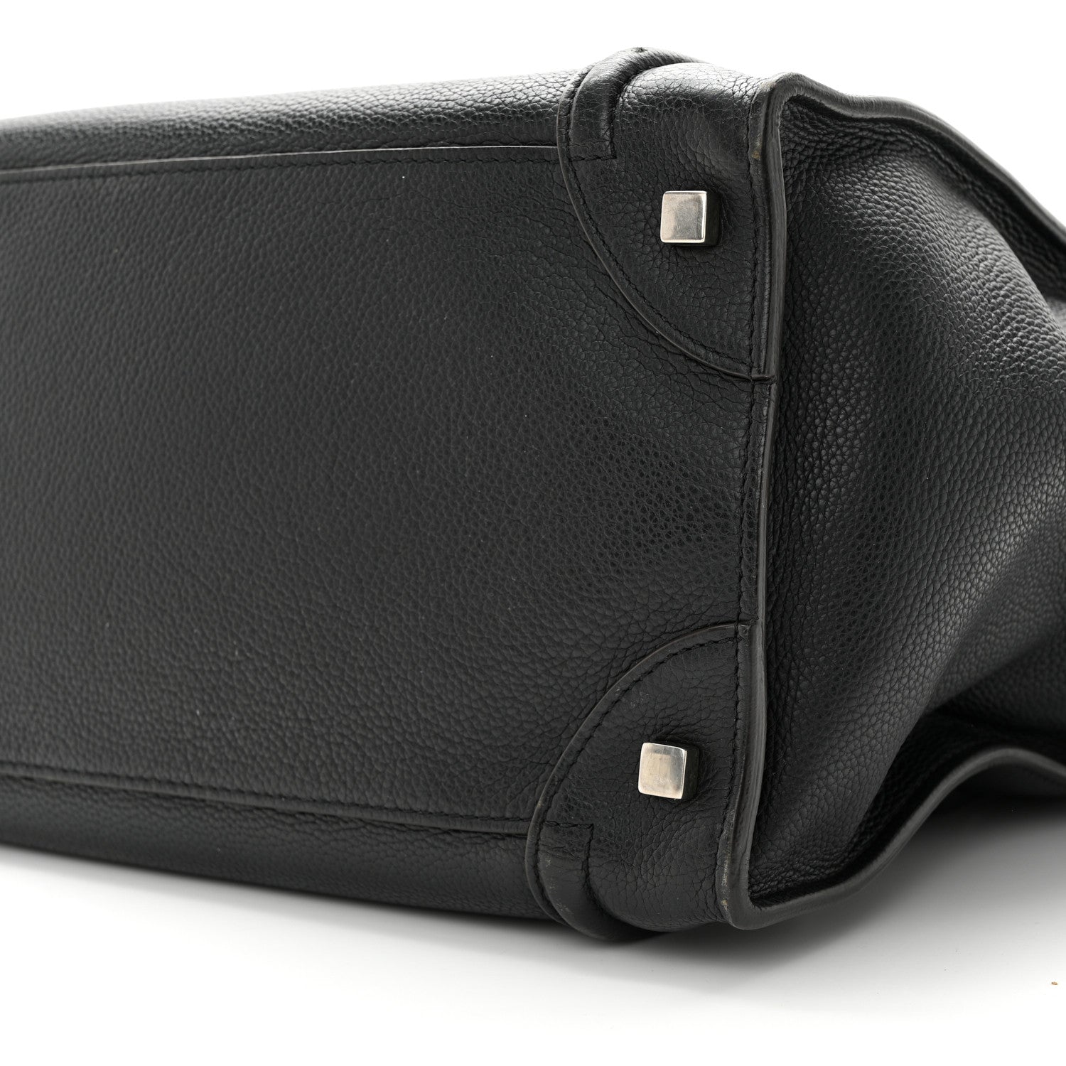 Celine Drummed Calfskin Mini Luggage Black 9 of 12