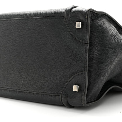 Celine Drummed Calfskin Mini Luggage Black 9 of 12