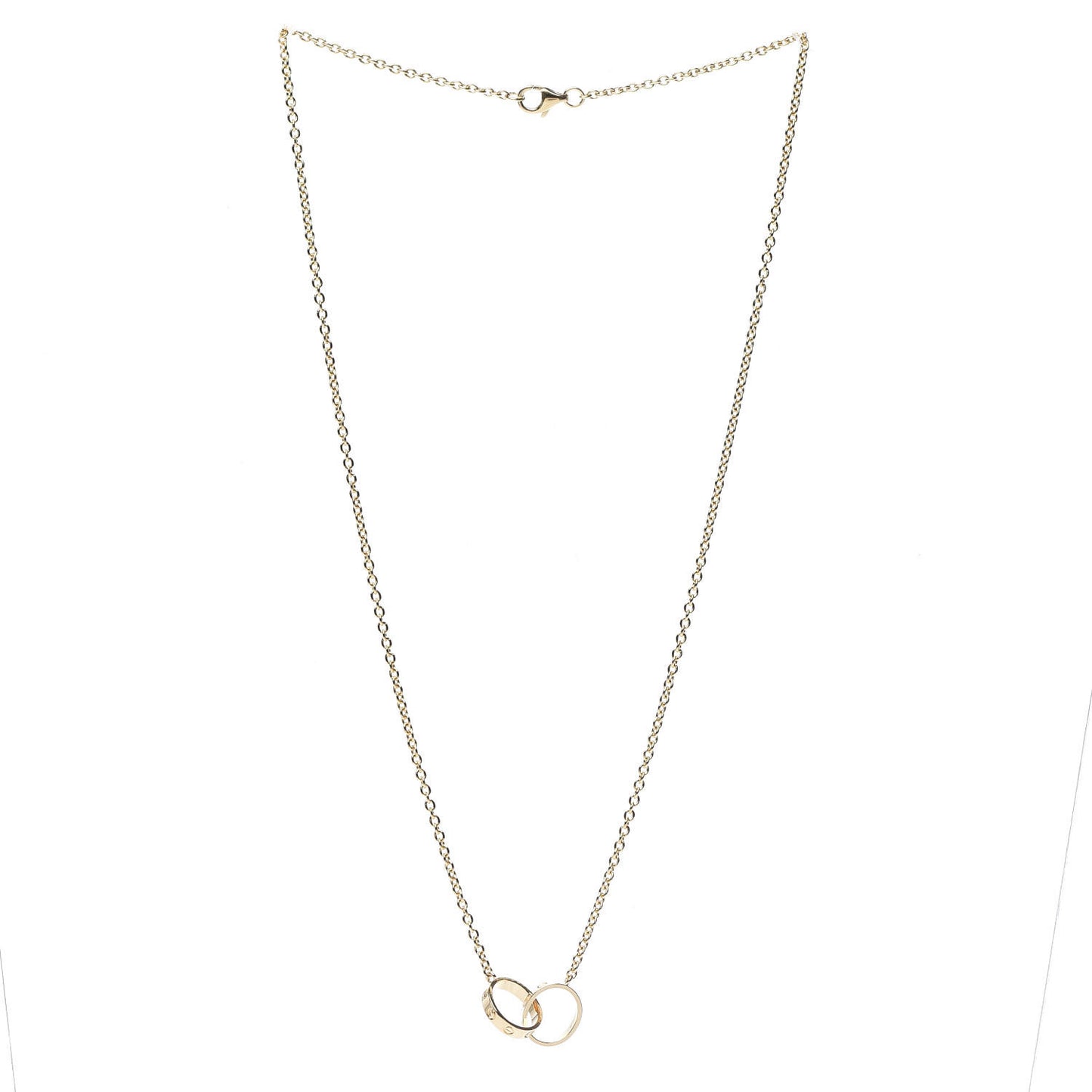 18K Yellow Gold Interlocking LOVE Necklace