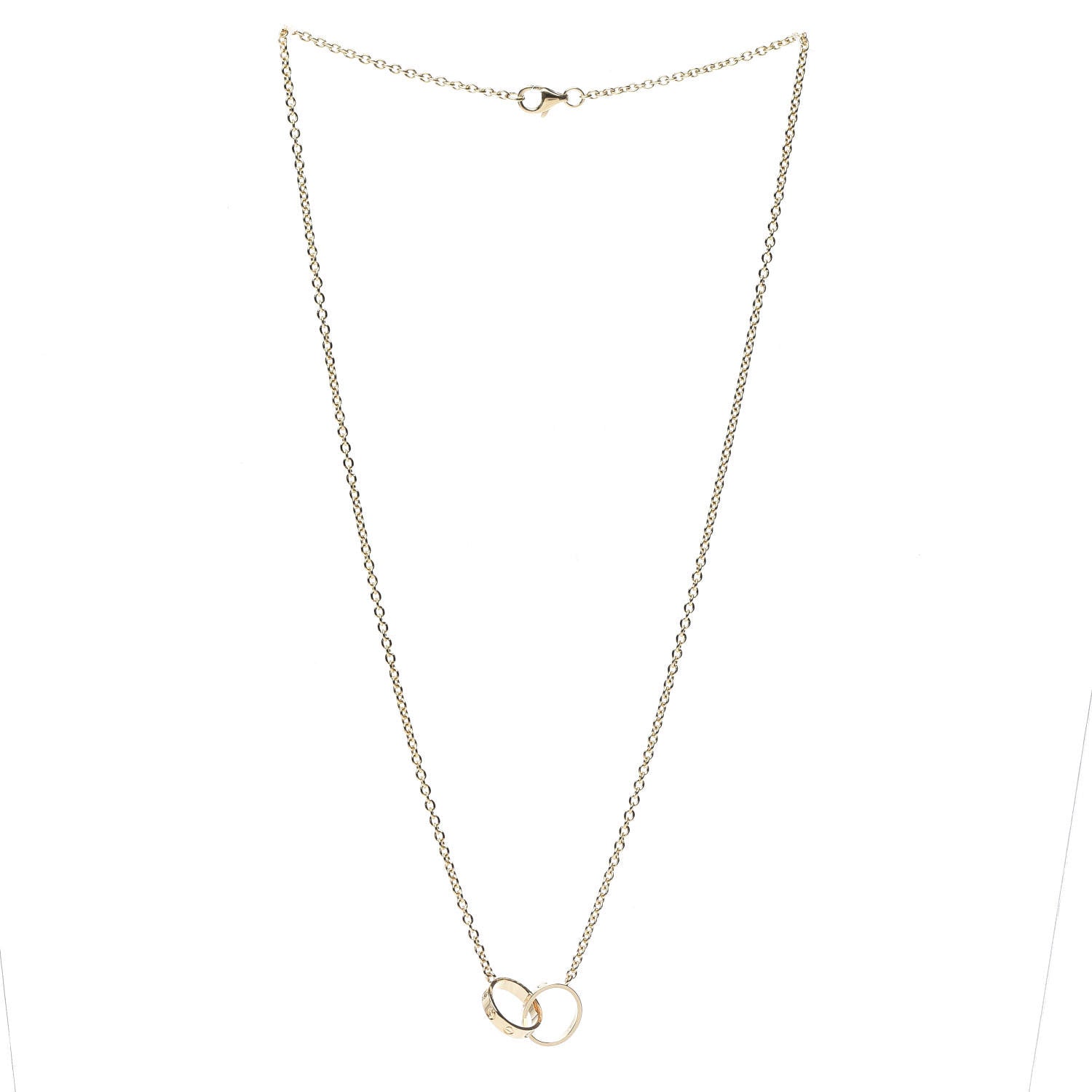 Cartier 18K Yellow Gold Interlocking LOVE Necklace 3 of 8