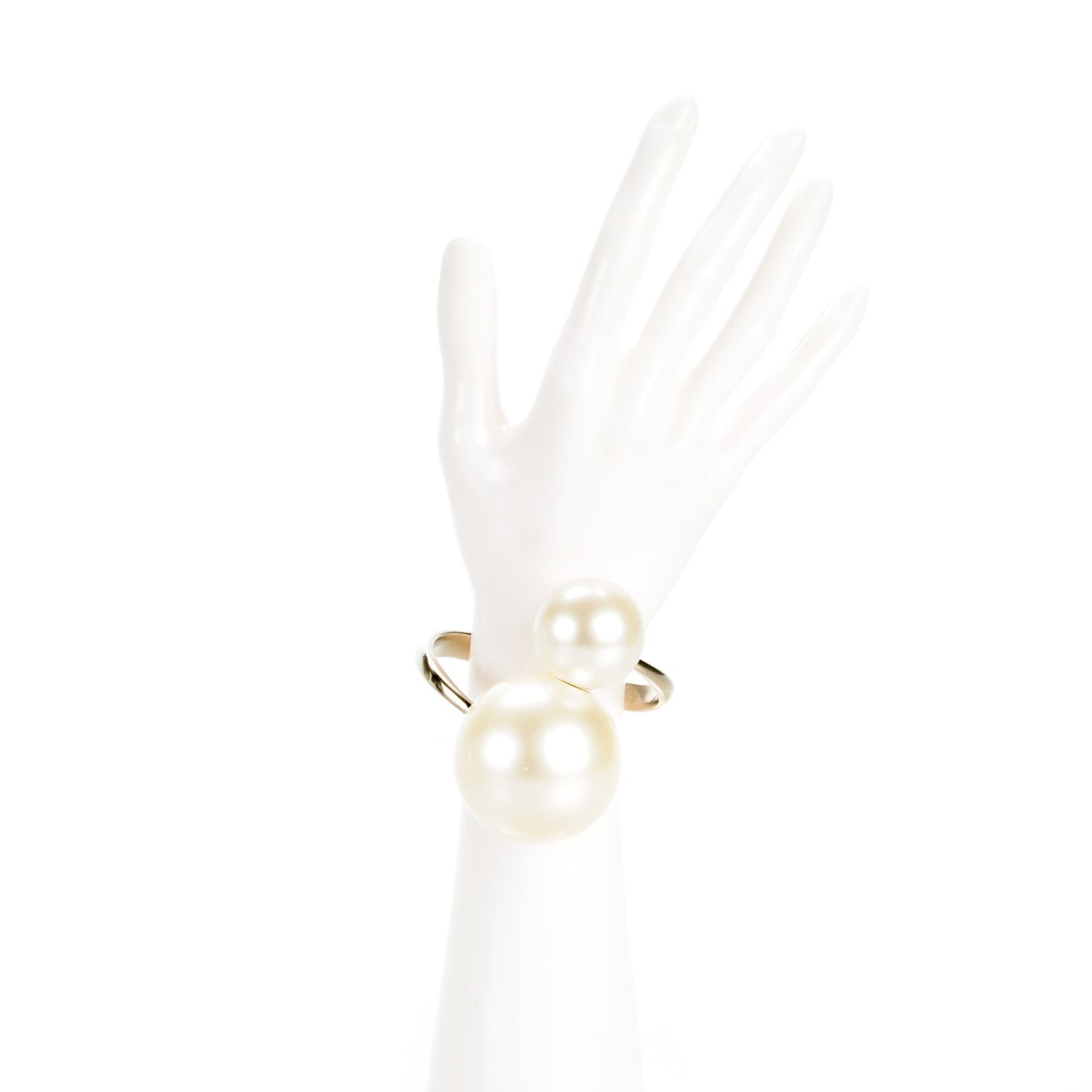 Double Pearl Cuff Gold