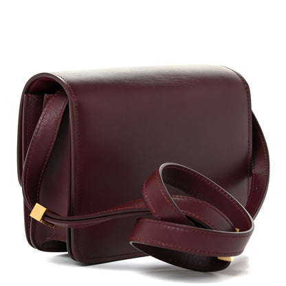 Celine Box Calfskin Small Classic Box Flap Bag Burgundy 3 of 17
