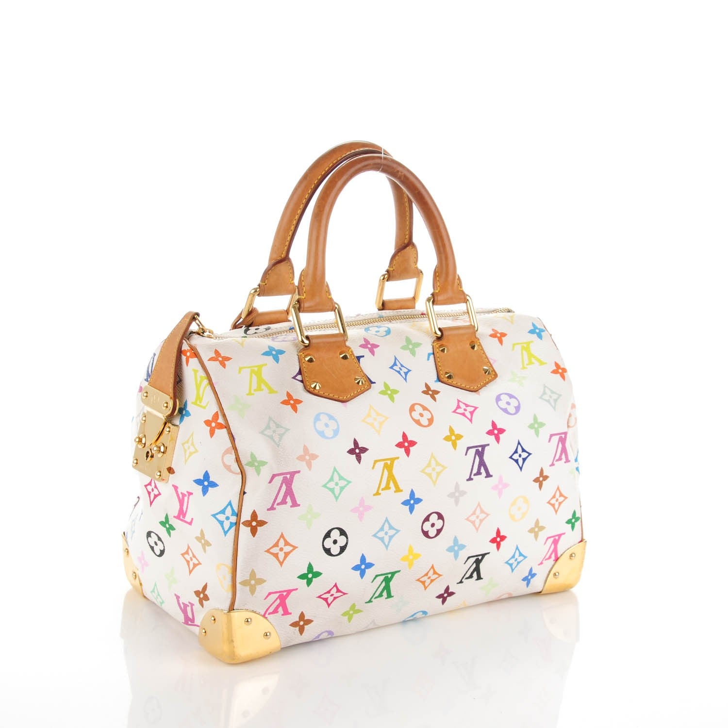 Louis Vuitton Monogram Multicolor Speedy 30 White 3 of 11
