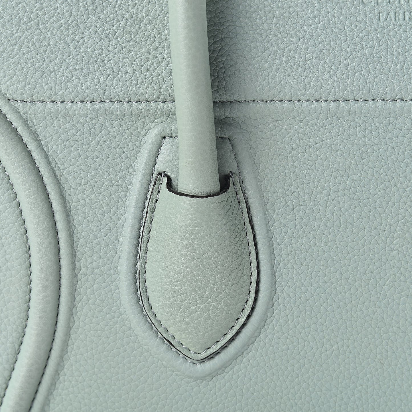 Baby Grained Calfskin Medium Phantom Luggage Jade