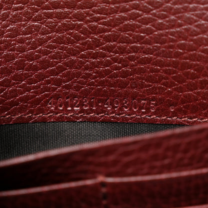 Gucci Dollar Calfskin Crystal Mini Dionysus Chain Wallet Vintage Bordeaux 7 of 10