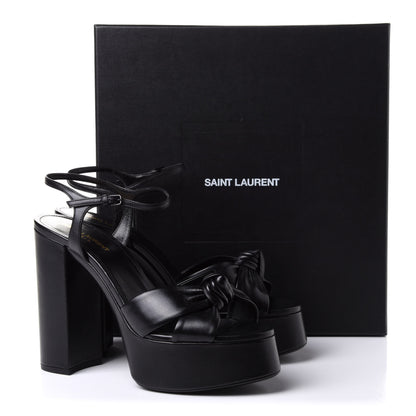 Saint Laurent Vendome Bianca 85 Platform Sandals 41 Black 10 of 10
