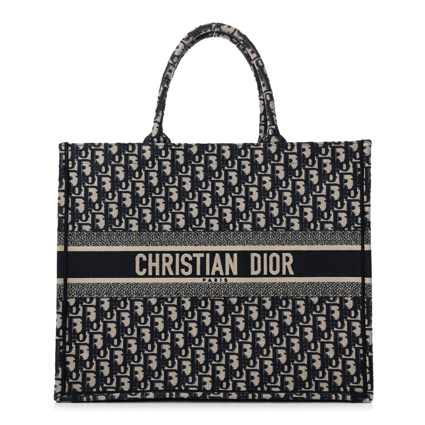 Oblique Large Book Tote Blue Multicolor