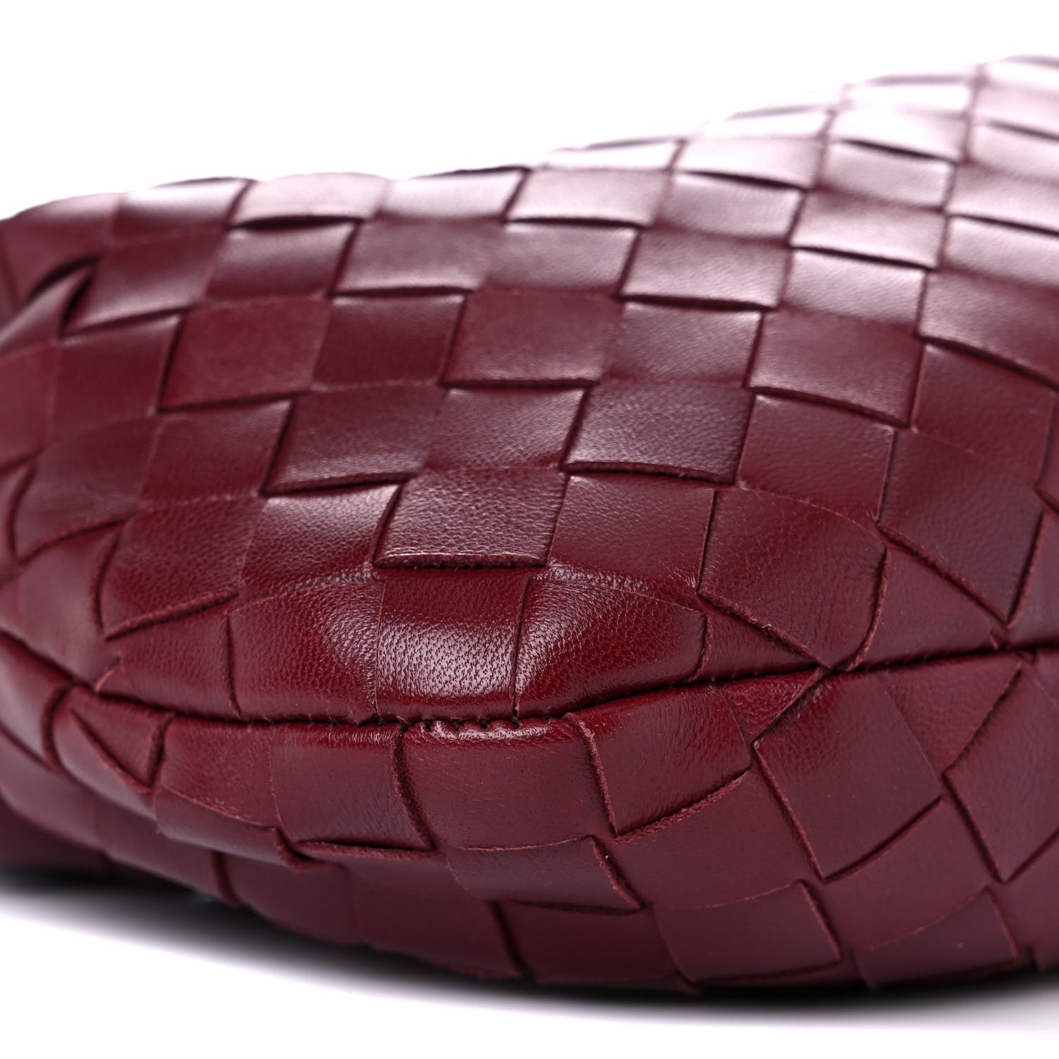 Bottega Veneta Nappa Intrecciato Mini Jodie Burgundy 8 of 9