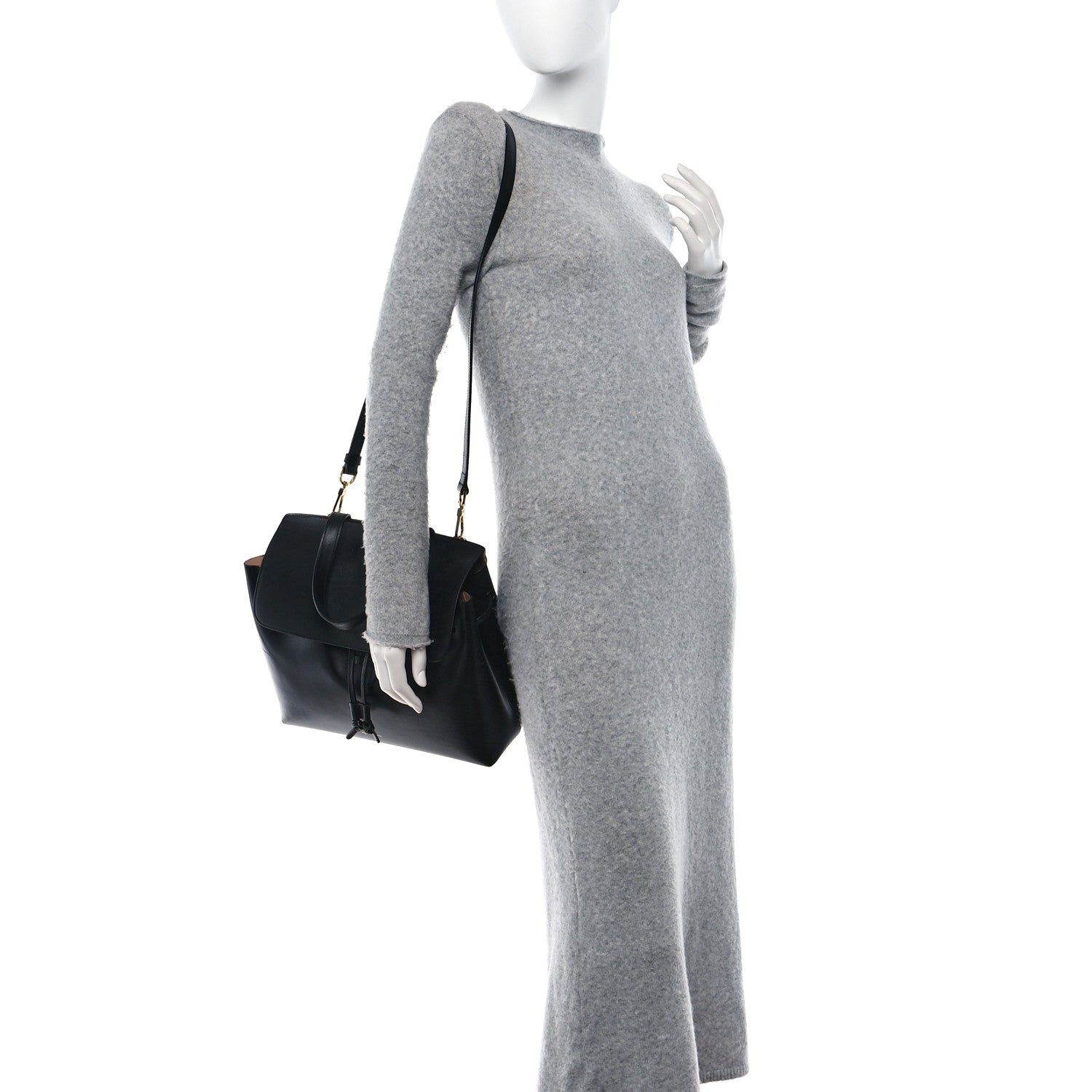 Mansur Gavriel Calfskin Lady Bag Black Ballerina 2 of 17