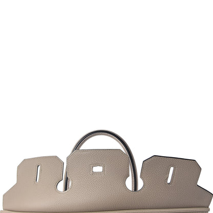 Hermes Taurillon Clemence Birkin 35 Gris Tourterelle 8 of 32