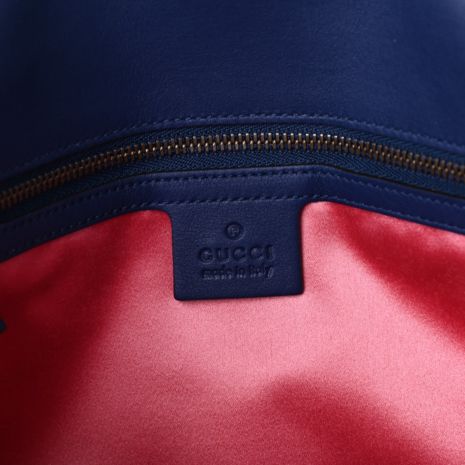 Gucci Velvet Matelasse Medium GG Marmont Shoulder Bag Cobalt Blue 6 of 9