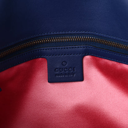 Gucci Velvet Matelasse Medium GG Marmont Shoulder Bag Cobalt Blue 6 of 9
