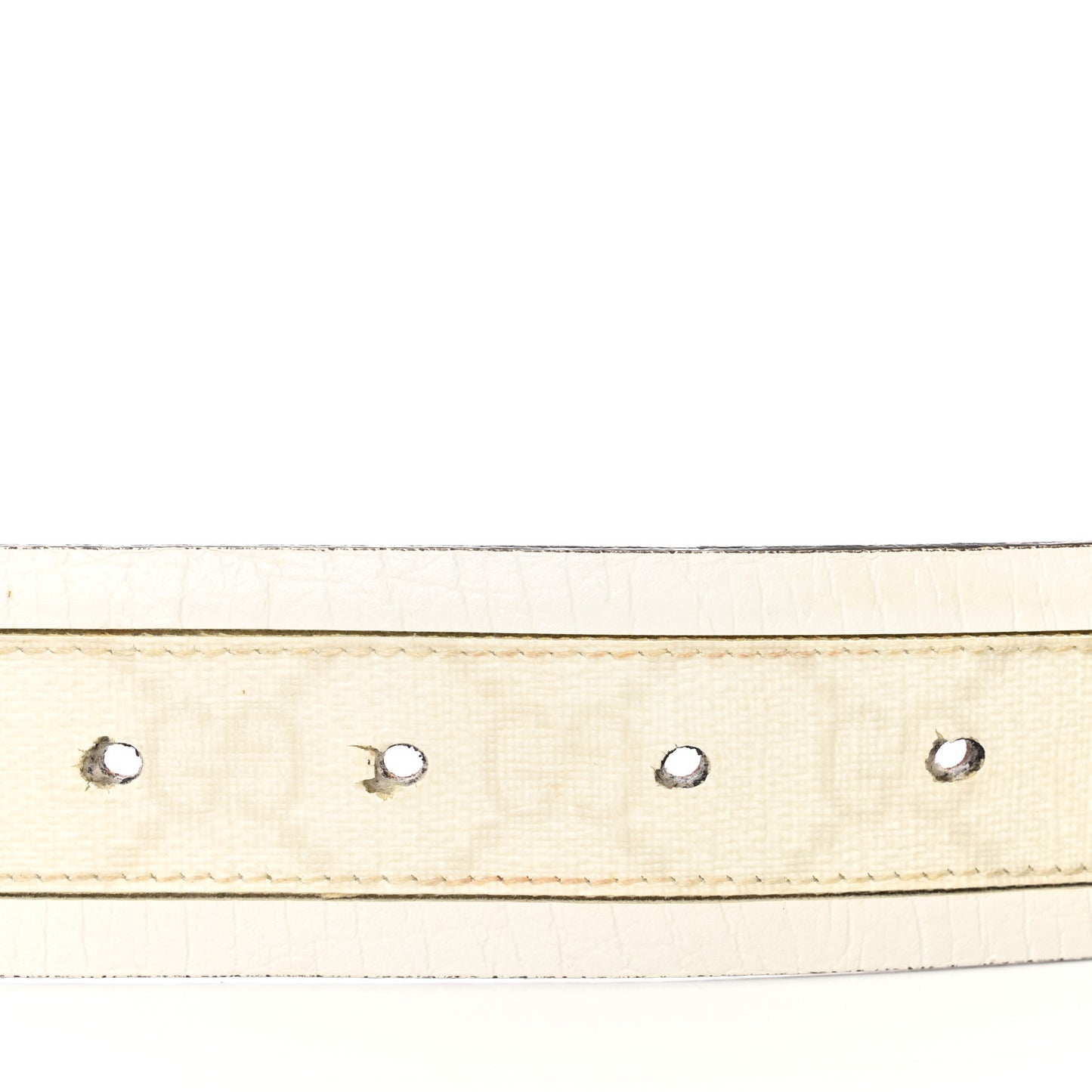 GG Supreme Monogram Calfskin Double G 40mm Belt 70 28 Off White