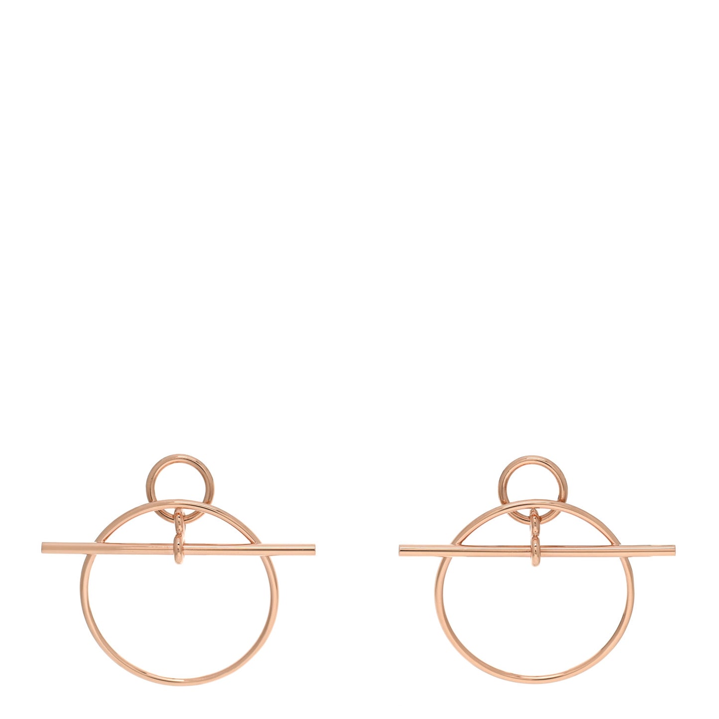 18K Rose Gold PM Loop Earrings